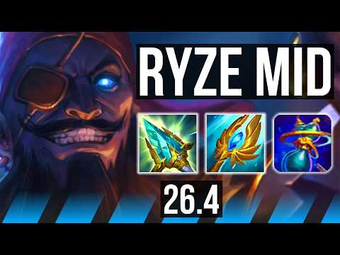 RYZE vs YONE (MID) | Good KDA: 14/2/8 | KR Challenger | 26.4