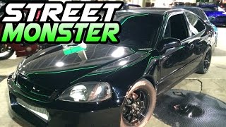 NASTY K20 Turbo Civic Battles the STREETS!