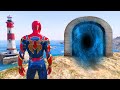 GTA 5 Spider Man Jumping Into Black Hole Insane Part2