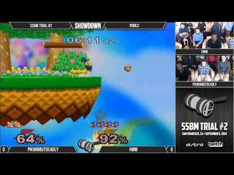 SSBM Trial #2 - Pools: Pikminbutdeadly (Fox) v HMW (Falco)