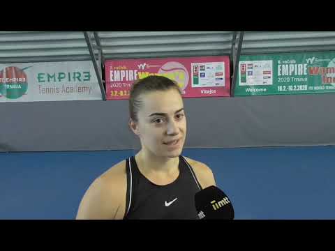 EMPIRE Women's Indooor 2020: runner-up Lina Gjorcheska (MKD), Interview