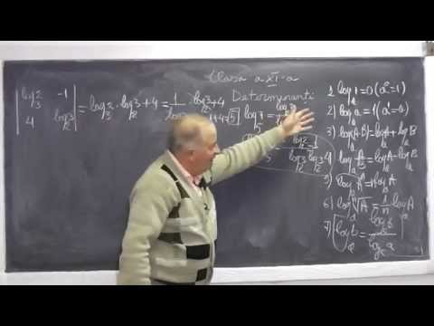 1/2 Lectia 710 - Determinanti Puteri Logaritmi Functii trigonometrice cerc trigonometric - Clasa 11