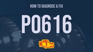 dtc p0616 quickly Fix