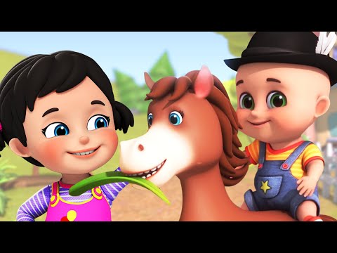 Chal Mere Ghode Tik Tik Hindi Rhymes for Children | Jugnu Kids Hindi