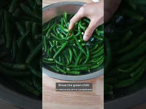 How to Freeze Green Chilies for a year | Store Green Chili