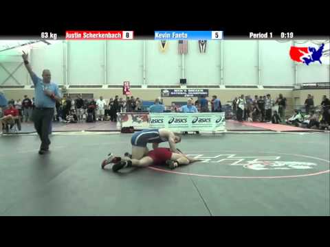 Justin Scherkenbach vs. Kevin Fanta at 2013 ASICS University Nationals - FS