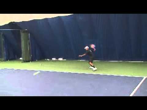 Sumit Nagal hitting in Toronto