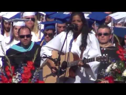 Go Tell Yesterday by Edwina Maben--Live Performance at High School's Graduation Ceremony(2017)