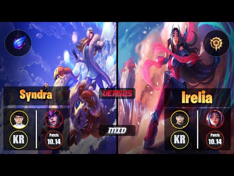 ShowMaker SYNDRA (Mid) [Phase Rush] VS Lava IRELIA - Challenger KR Patch 10.14