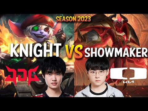 JDG Knight vs DK Showmaker - Knight TRISTANA vs Showmaker XERATH Mid - Patch 13.14 KR Ranked