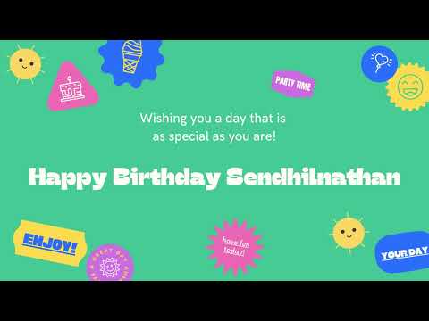 Happy Birthday Sendhilnathan