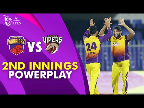 2nd Innings Powerplay | Sharjah Warriorz vs Desert Vipers | Match 28 | DP World ILT20 | M3Y1J