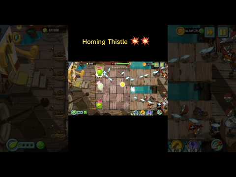 Homing thistle vs all zombies 🔥 #pvz2 #shorts #plantsvszombies #gaming