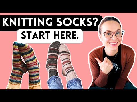 First time knitting socks?  Start here. 🧦