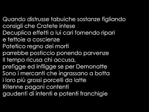 Video per il significato della canzone Diogene di sinope e la scuola cinica di Murubutu