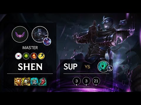 Shen Support vs Thresh - KR Master Patch 12.1