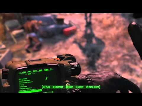 Fallout 4 Automatron - A New Threat: Jackson's Holotape ''Mechanist'' Audio Log Near Corpse Gameplay