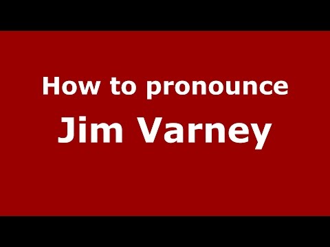 How to pronounce Jim Varney (American English/US)  - PronounceNames.com