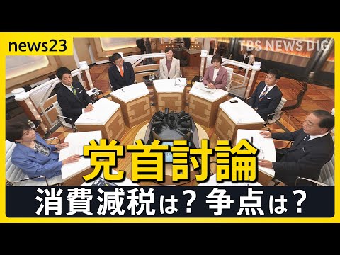 【news23党首討論】衆議院選挙 1月27日公示を前に各党党首が討論　消費減税は？選挙の争点は？【選挙の日、そのまえに。】