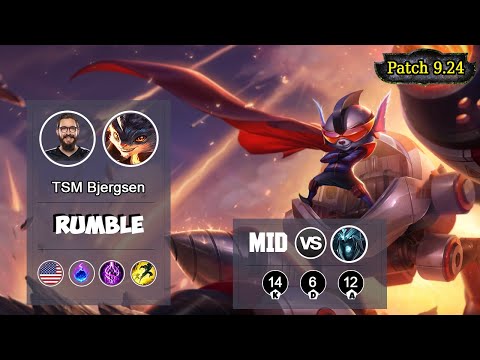 TSM Bjergsen Rumble MID vs Karthus | LOL | S9 NA Master - Full Gameplay
