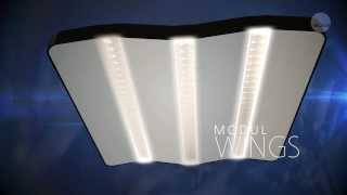 preview picture of video 'MODUL WINGS - Light on the Wings of a modular pendant luminaire'