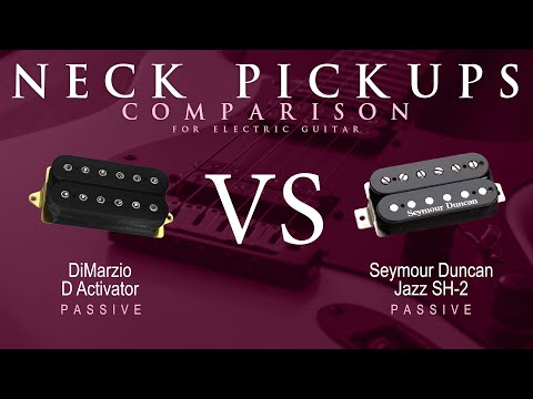 DiMarzio D ACTIVATOR vs Seymour Duncan JAZZ SH-2 - Passive Neck Pickup Guitar Tone Comparison Demo
