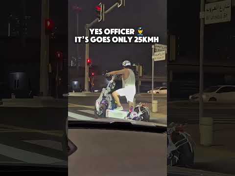 Yes officer 👮 it’s goes only 25kmh just weped sonic 🔥 #kukirin #weped