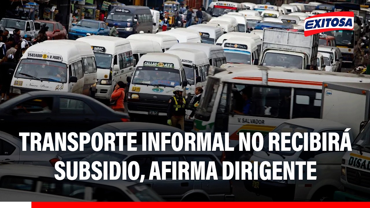 🔴🔵 Transporte informal no recibirá subsidio, afirma dirigente