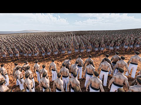 CAN 1000 CHUCK NORRIS STOP 1 MILLION EGYPTIAN WARRIORS? - Ultimate Epic Battle Simulator 2 UEBS 2