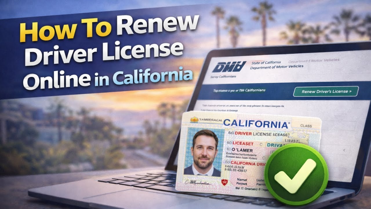 How To Renew Driver License Online in California