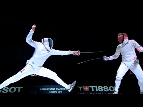 Senior World Fencing Championship Moscow 2015 Men's Epee Semi-Final Grumier (FRA) vs Jorgensen (DEN)