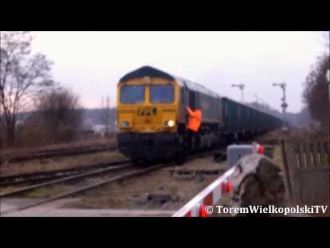 Class 66008 FPL Manewry na stacji Kąkolewo