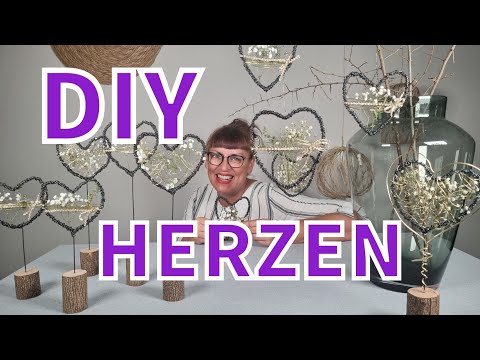 DIY - MAKE THE MOST BEAUTIFUL HEARTS YOURSELF - SMALL HEART DECORATIONS