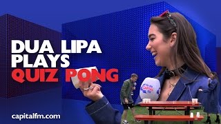 Dua Lipa Plays Quiz Pong With Roman