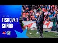 Trenér Jiří Saňák po utkání FORTUNA:LIGY s týmem Slavia Praha