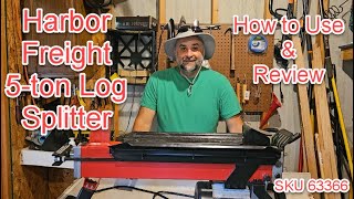 Harbor Freight 5-Ton Electric Log Splitter: How to Use & Review!
