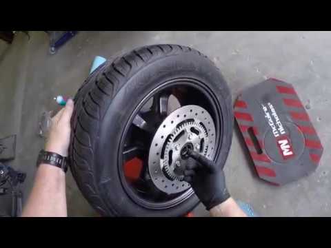 Can Am Spyder RT Rear Tire Removal and Installation & Belt Alignment