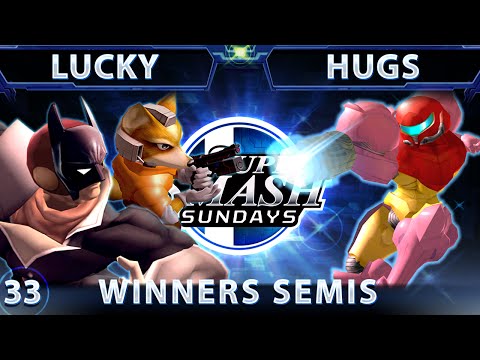 SSS 33 Lucky (Fox) Vs. HugS (Samus) SSBM - Winners Semis - Smash Melee