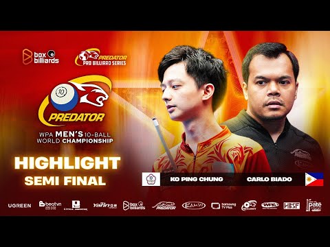 HIGHLIGHT: Carlo Biado vs Ko Ping Chung | 2025 Predator WPA Men’s 10-Ball World Championship