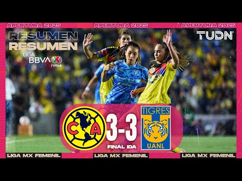 Highlights and goals - América vs Tigres | Liga MX Femenil - First Leg Final Apertura 2025 | TUDN