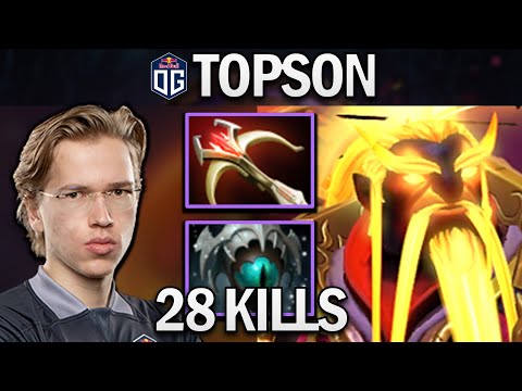 OG.TOPSON EMBER SPIRIT WITH 28 KILLS - DOTA 2 7.27 GAMEPLAY