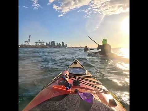 Afternoon paddle #seakayaking #kayakers #aucklandlife #newzealand
