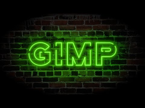 Better, FASTER Neon Text With GIMP (No Photoshop Required)