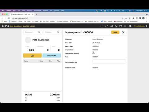 How to cancel a layaway/prepayment invoice in ERPLY POS (Berlin)
