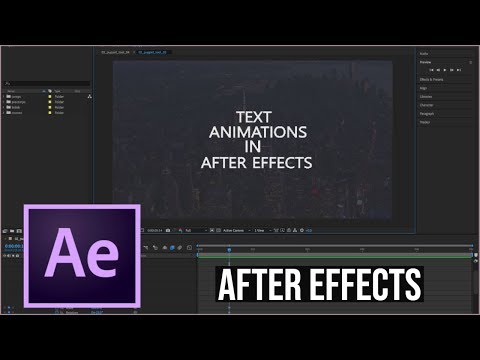 After Effects Tutorial Text Animation in After Effects Text Pop Up Rubber band Rotate Fade