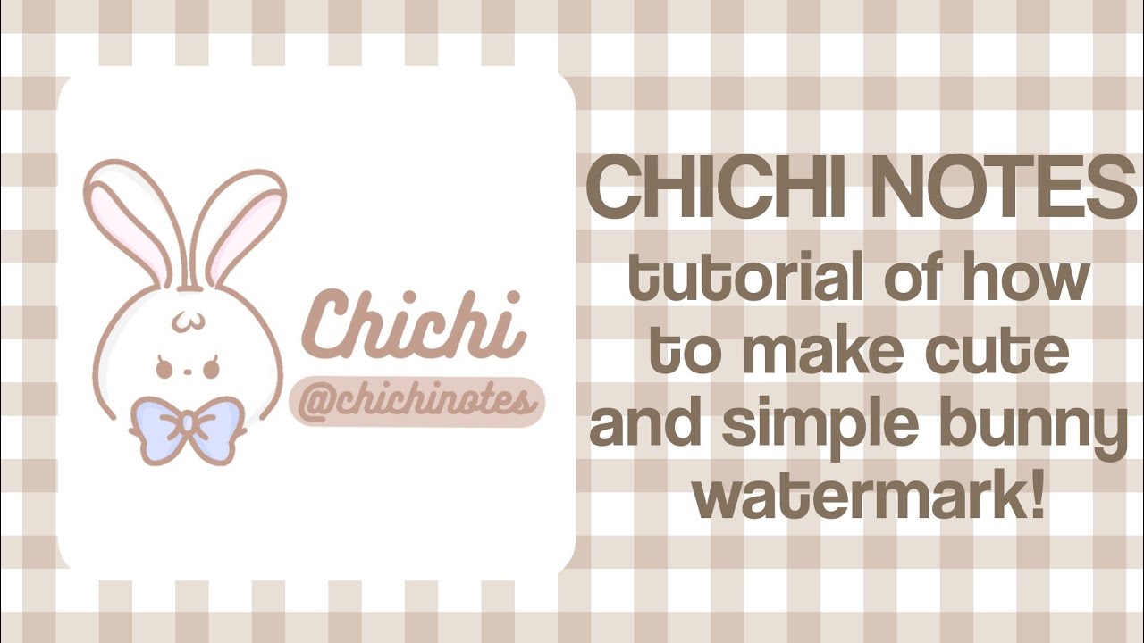 how to make cute and simple watermark on ibis paint! || chichi notes