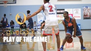 5'11 Ke'Mare Wright RISES  for the POSTER!!! Oakland Natives Give Back Play of the Game!!!