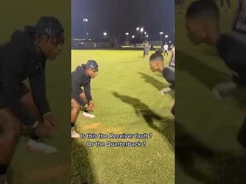 WR has to catch it BUT the QB has to make a better throw. 🤔 #shorts