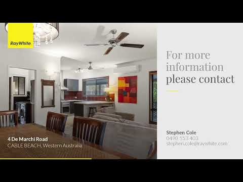 4 De Marchi Road, Cable Beach, WA 6726, 4 Bedrooms, 2 Bathrooms, House