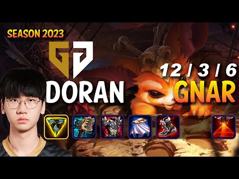 GEN Doran GNAR vs IRELIA Top - Patch 13.12 KR Ranked